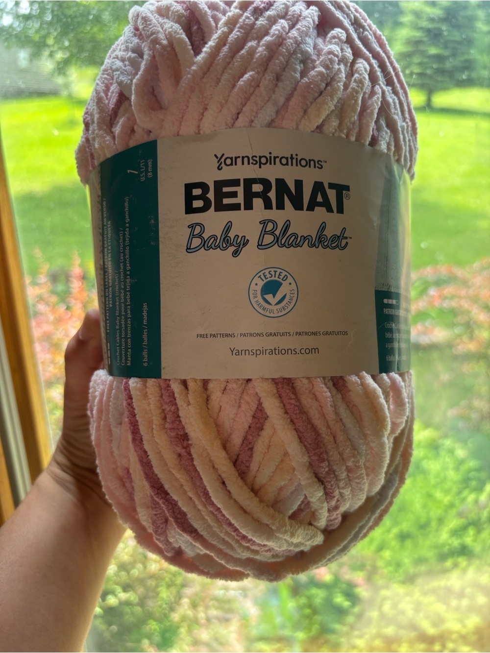 Bernat Baby Blanket Yarn - Pink Multi